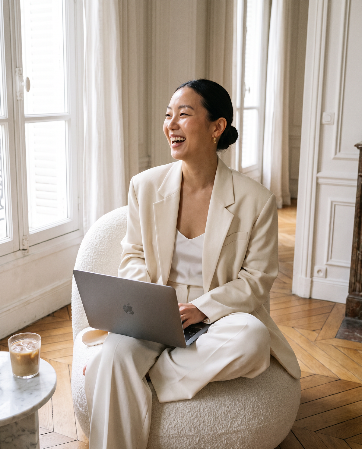 Morning CEO - exemple de photo générée par IA avec ce prompt