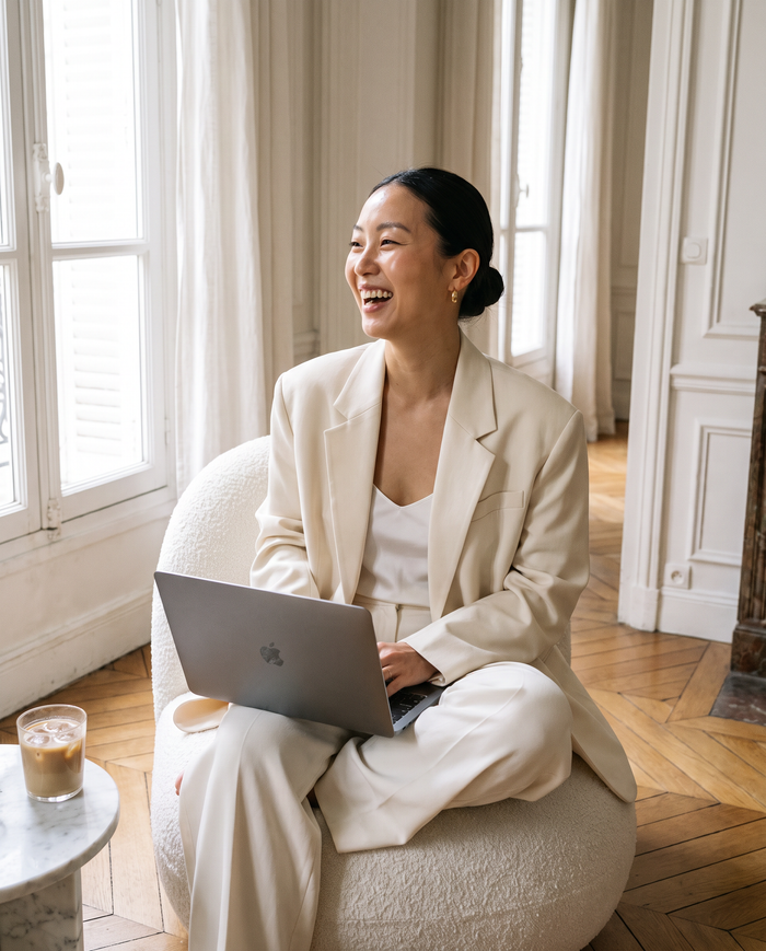 Morning CEO - exemple de photo générée par IA avec ce prompt