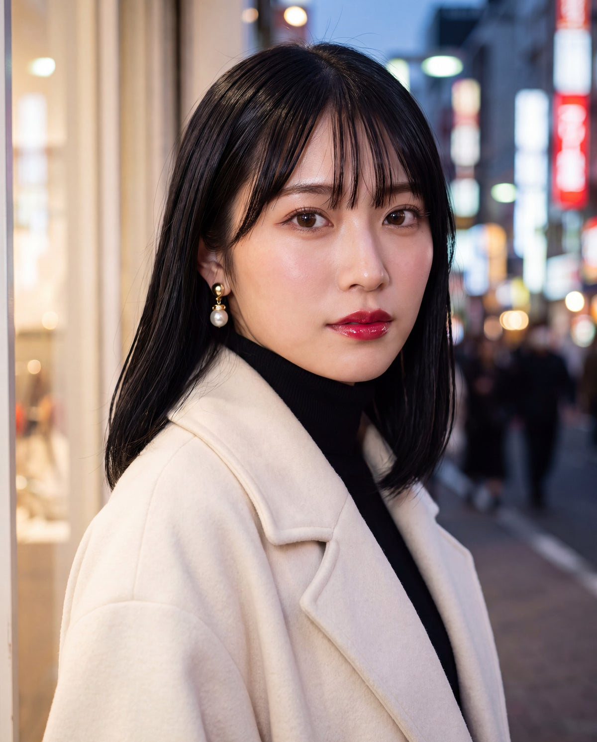 Tokyo Crépuscule - exemple de photo générée par IA avec ce prompt