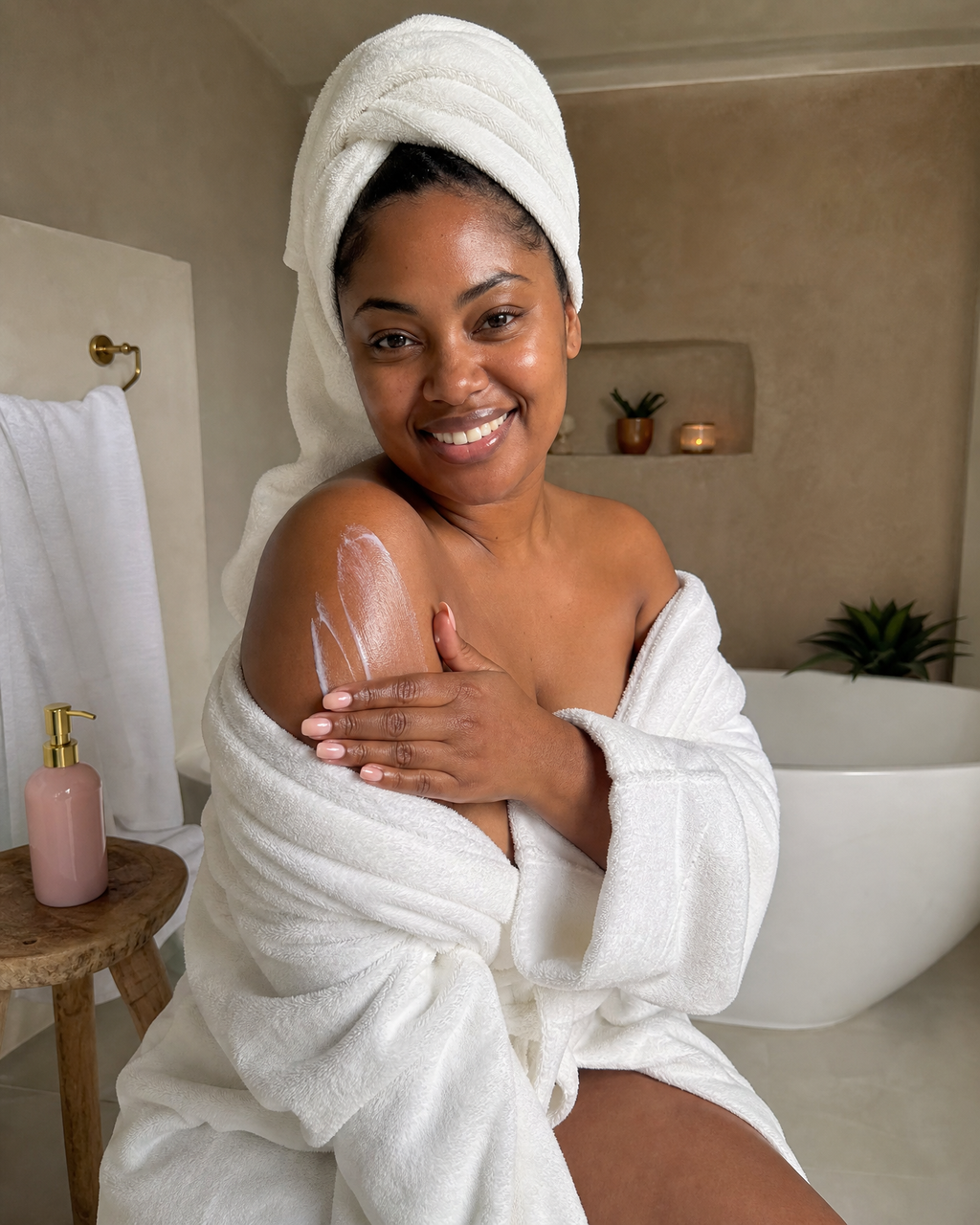 Prompt UGC After Shower Glow - lotion corps après la douche, photo UGC body care