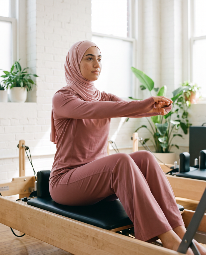 Pilates Glow - version voilée (image générée par IA)